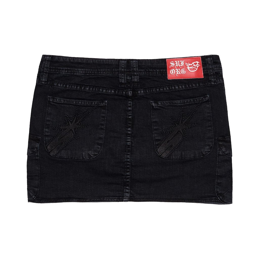 CARGO SKIRT 4SUF BLACK