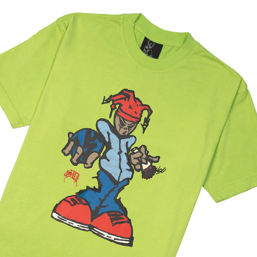 Tee Sufgang Joker $ Lime Green