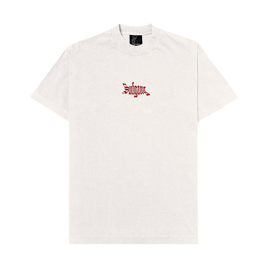 TEE BASIC OFF WHITE / RED LOGO