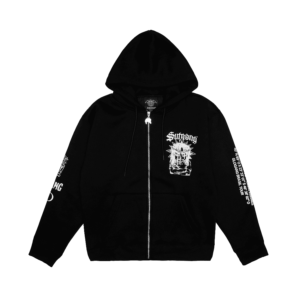 HOODIE ZIPER SOSA BLACK