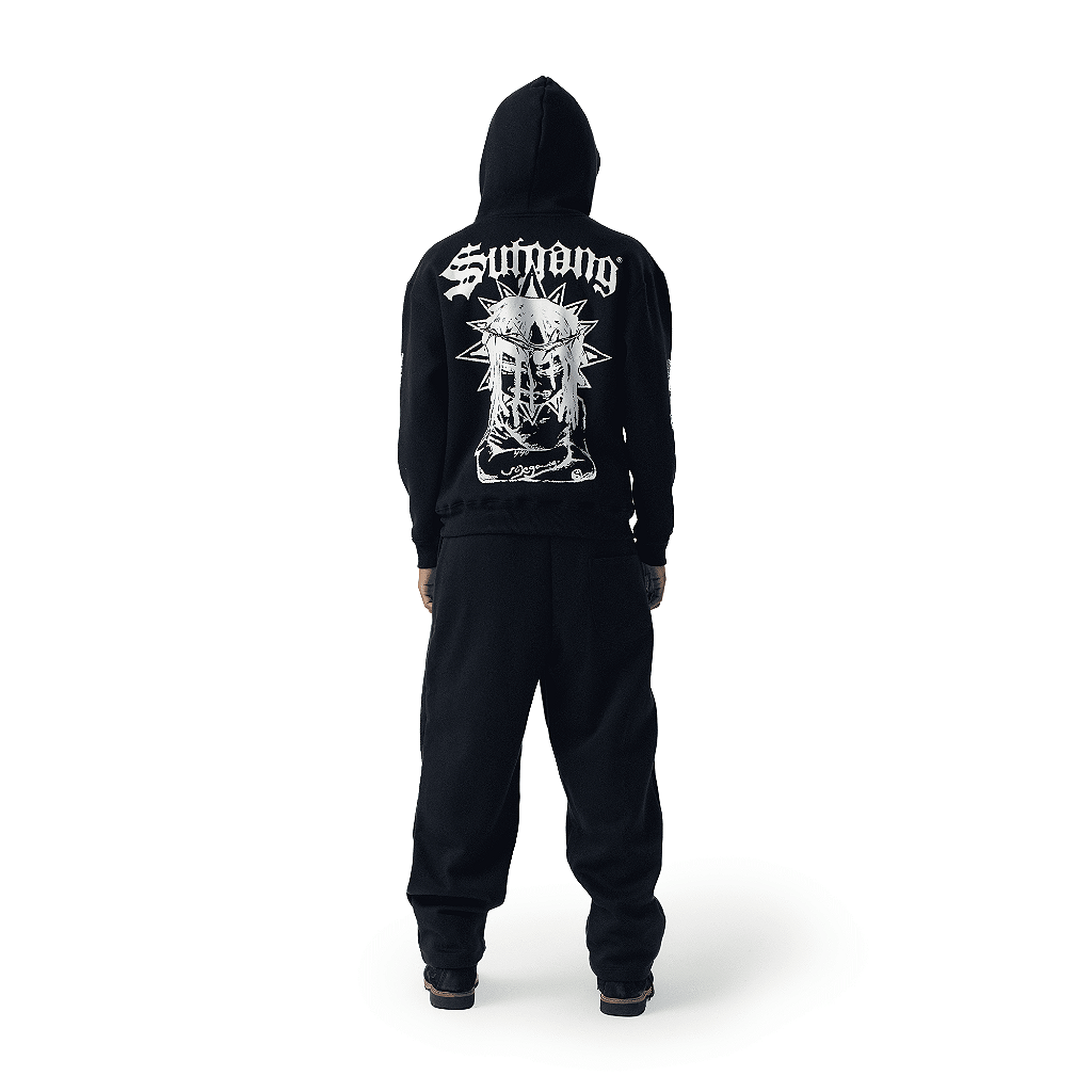 HOODIE ZIPER SOSA BLACK